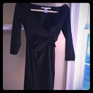 Diane von Furstenberg black mini dress